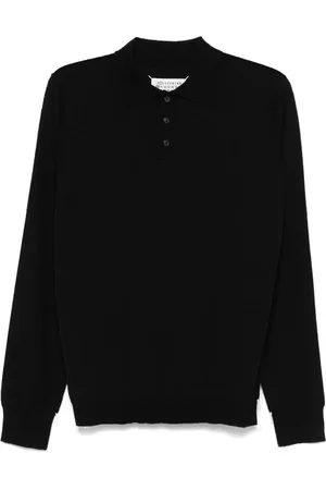 Maison Margiela Playera tipo polo de tejido fino