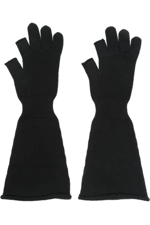 Rick Owens Guantes con diseño largo