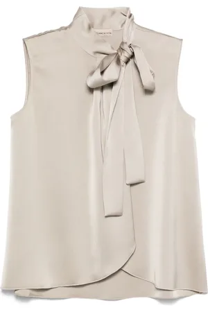 BLANCA Top satinado