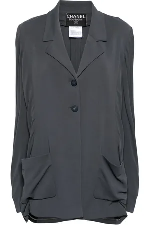 CHANEL Blazer con botón 1998