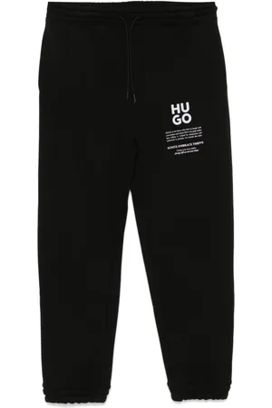 HUGO BOSS Pants con eslogan estampado
