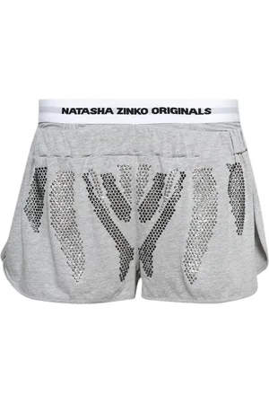 Natasha Zinko Shorts con detalles de strass
