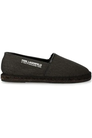 Karl Lagerfeld Alpargatas con logo bordado
