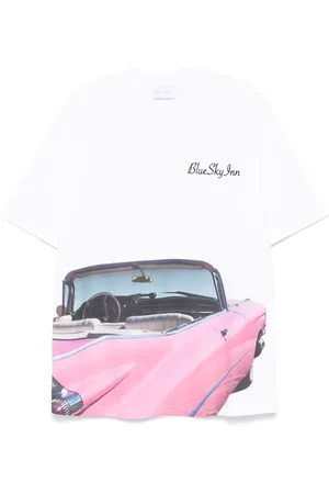 BLUE SKY INN Playera Pink Car