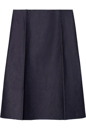 Tory Burch Falda de mezclilla con cintura alta