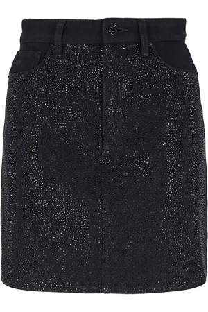 Armani Exchange Falda corta con detalles de strass