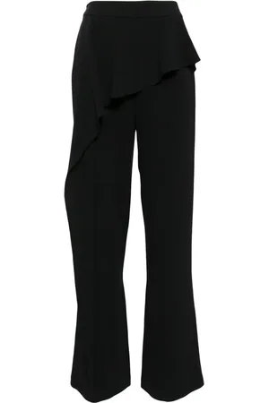 Edward Achour Paris Pantalones acampanados con detalles de volantes