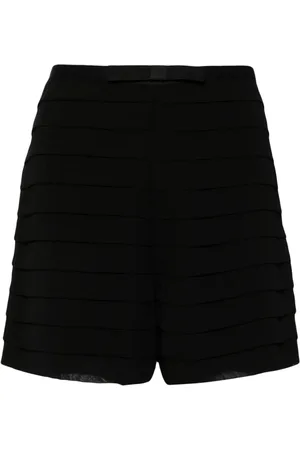 Edward Achour Paris Shorts con pinzas y detalle de moño