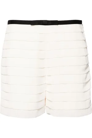 Edward Achour Paris Shorts con pinzas y detalle de moño