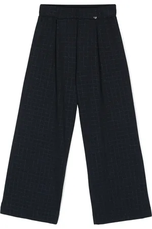 MONNALISA Pantalones rectos con cuadros estampados