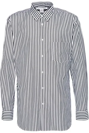 Comme des Garçons Camisa manga larga con rayas verticales estampadas