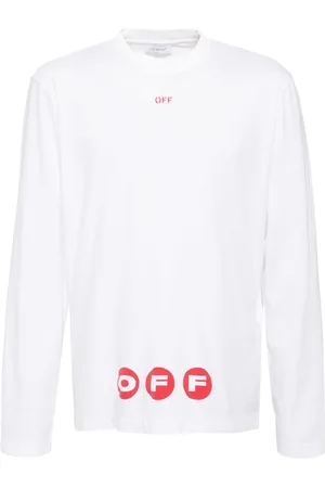 OFF-WHITE Playera manga larga con logo estampado