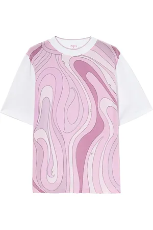 Puccini Playera con estampado Marmo