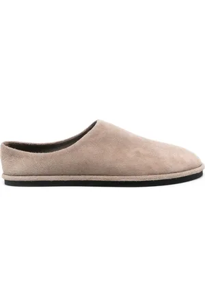 Auralee Slippers de gamuza