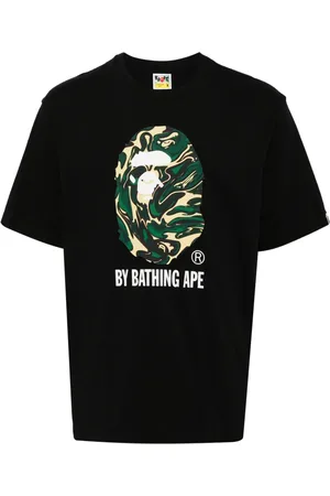 A Bathing Ape Playera con logo estampado