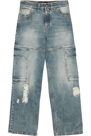 Roberto Cavalli Jeans rectos con efecto envejecido