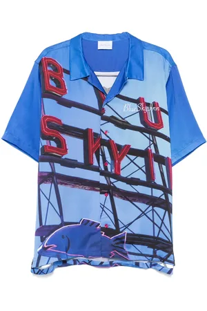 BLUE SKY INN Camisa con estampado Red Neon Sign