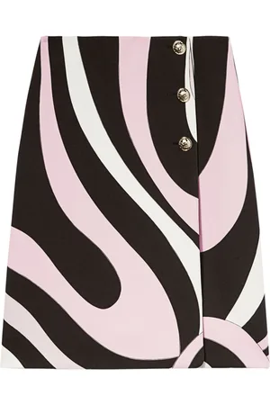 Puccini Falda midi con estampado abstracto