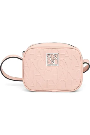 Armani Exchange Bolsa cámara con placa del logo