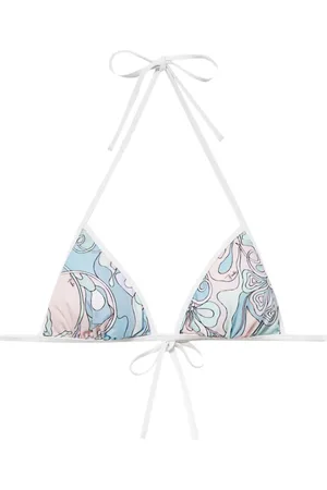 Puccini Top de bikini con estampado Orchidee