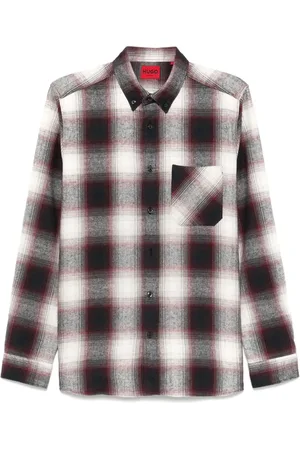 HUGO BOSS Camisa con cuadros estampados
