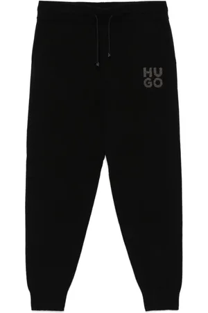 HUGO BOSS Pantalones con logo en jacquard