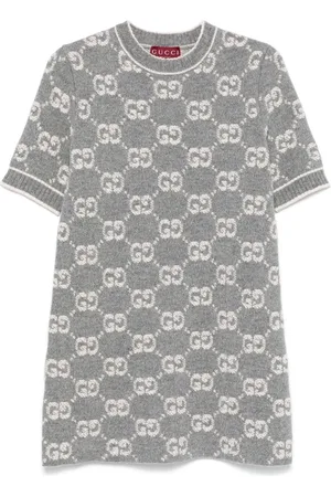 Gucci Vestido corto con motivo GG en jacquard
