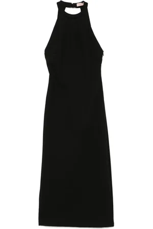 Twin-Set Vestido midi con cuello halter