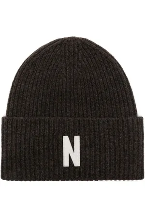 Norse projects Gorro tejido con parche del logo