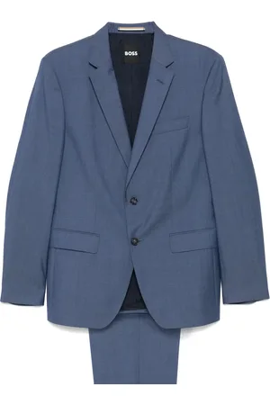 HUGO BOSS Traje con motivo de espiga