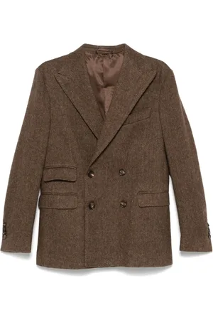DoppiaA Blazer con estampado pied de poule
