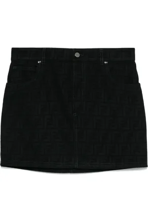 Fendi Falda corta con motivo FF