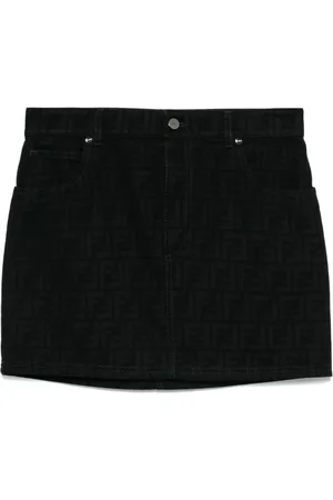 Fendi Falda corta con motivo FF