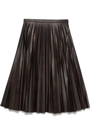 Pinko Falda midi con diseño plisado