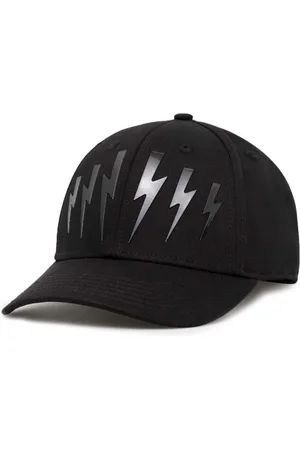 Neil Barrett Gorra con aplique Thunderbolt