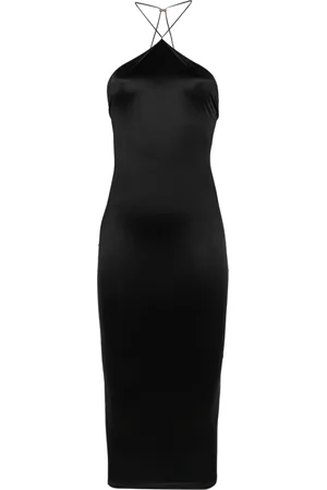 MAISON CLOSE Vestido midi con espalda abierta