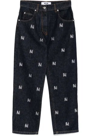 Msgm Jeans con detalles de cristal