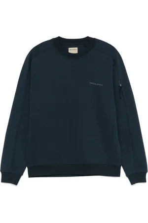 Woolrich Sudadera con cuello redondo y logo estampado