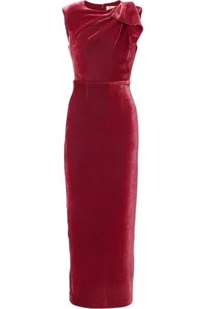 Roland Mouret Vestido de terciopelo con detalle de moño