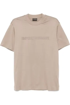 Emporio Armani Playera con logo afelpado