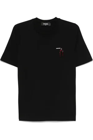 Dsquared2 Playera con detalles de cristal