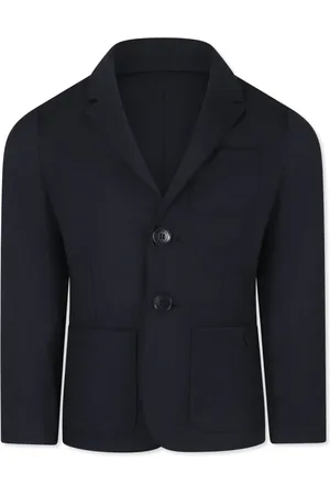 Emporio Armani Blazer de vestir con logo bordado