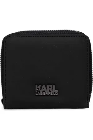 Karl Lagerfeld Cartera con placa del logo y cierre