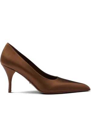 Prada Zapatillas satinada con tacón de 85mm