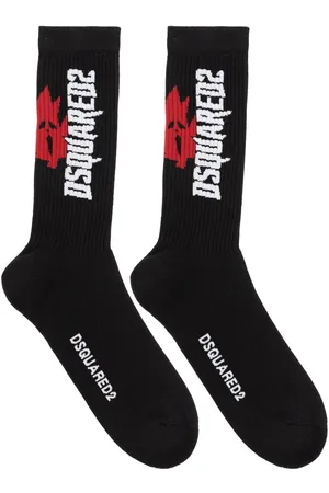 Dsquared2 Calcetines tejidos de canalé Maple Leaf