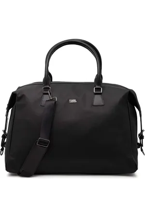 Karl Lagerfeld Bolsa weekender con placa del logo