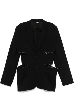 Comme des Garçons Blazer con detalle de aberturas