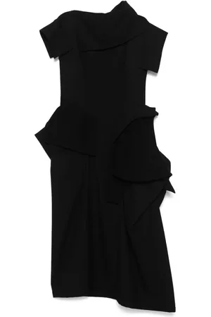 YOHJI YAMAMOTO Vestido largo con diseño asimétrico