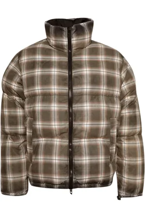 Diesel Chamarra con cuadros estampados