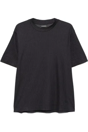 Emporio Armani Playera con estampado de rayas diplomáticas